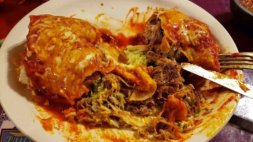 Inside the Carnitas Burrito